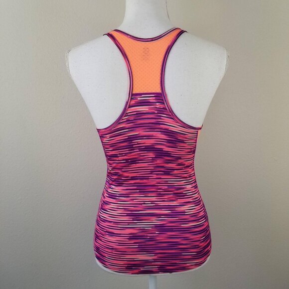 Champion Girls Racerback Tank Top L 10-12 Multicolor With Orange Side Mesh Panel - Picture 6 of 10